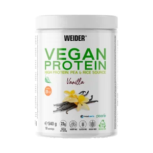 WEIDER Proteínas vegetal en polvo, son sabor a vainilla 540 g.