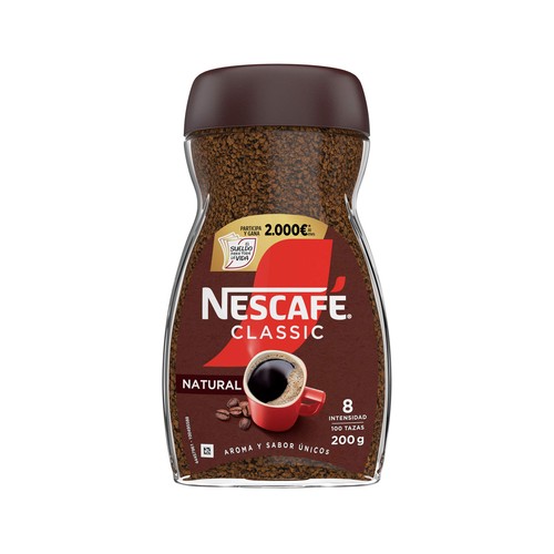 Café soluble natural NESCAFÉ CLASSIC 200 g.