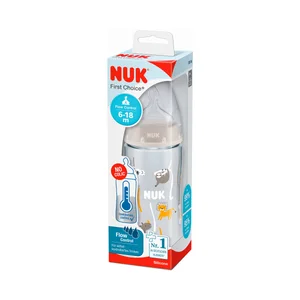 Biberón de 300 ml., con tetina de silicona, sistema anti-colicos y control de flujo, para bebés de 6 a 18 meses NUK.