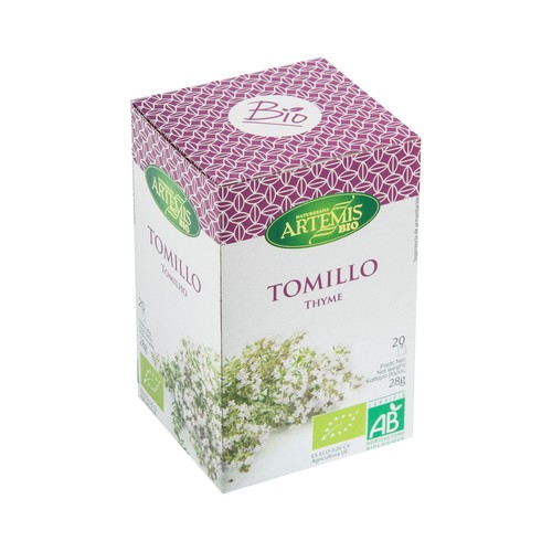 ARTEMIS BIO Infusión tomillo ecológico ARTEM,IS BIO 20 uds. x 28 g.