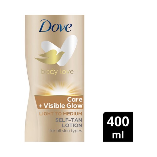DOVE Loción autobronceadora para pieles claras 400 ml.