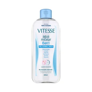 VITESSE Agua micelar 6 en 1, para pieles normales a mixtas 400 ml.