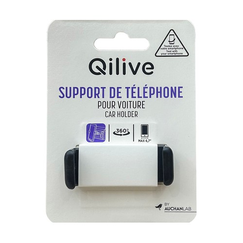 Soporte teléfono móvil para rejilla de ventilación QILIVE.