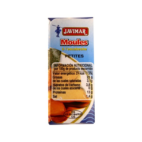 JAVIMAR Mejillones en escabeche 71 g.
