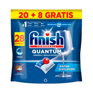 FINISH Quantum Lavavajillas a maquina 20+8 ds. 227 g.