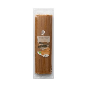SEO FOOD spaguetti integrales de semóla de trigo duro ecológica 500 g.