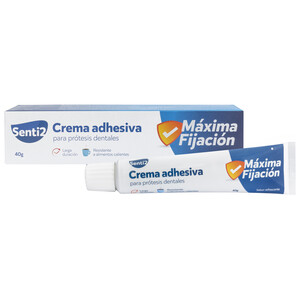 Imagen de SENTI2 Crema adhesiva para prótesis dentales con sabor refrescante SENTI2 40 g.