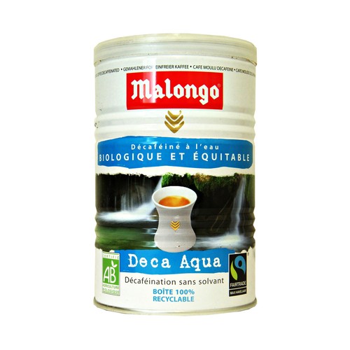 Café molido descafeinado biológico MALONGO 250 g.