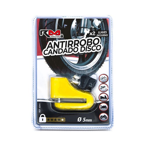 Candado antirrobo de disco para motos, ROLMOVIL.