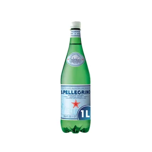 SAN PELLEGRINO Agua mineral con gas botella 1 l.