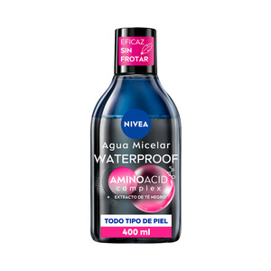 Imagen de NIVEA Agua micelar desmaquillante bifásica para rostro y ojos NIVEA Micell air 400 ml.