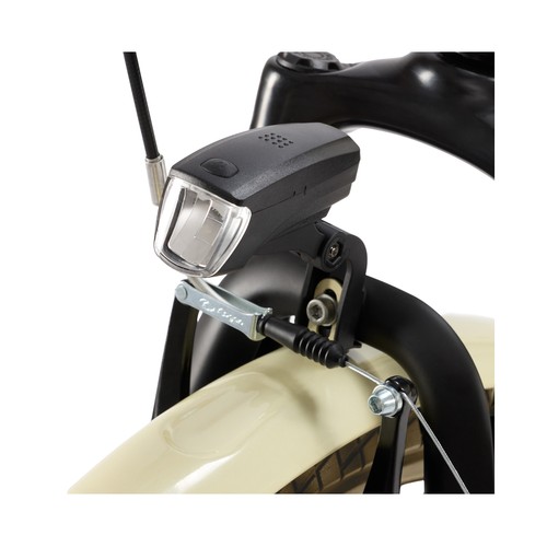 Bicicleta eléctrica NILOX J5 Pro Beige, 250W, ruedas 26", autonomía 65Km.