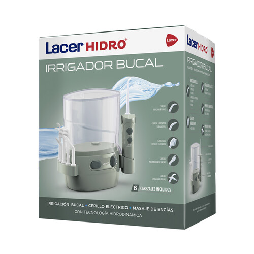 LACER Irrigador bucal + cepillo eléctrico + masaje de encías LACER Hidro.