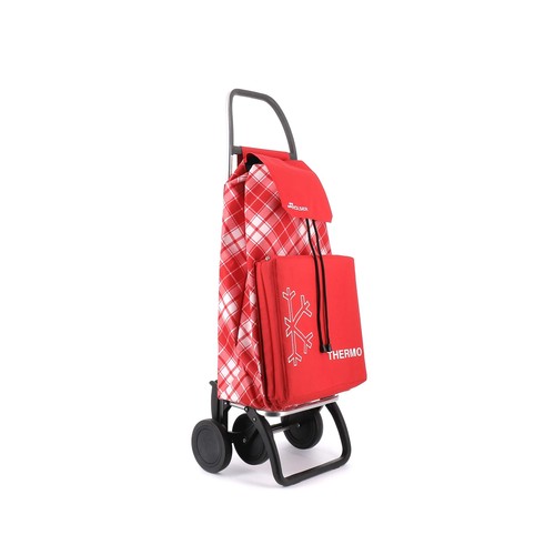 Carro de compra con 4 ruedas, cuerpo de aluminio y bolsa cierre cordón, 43+8 litros, ROLSER. Modelos surtidos, 1 unidad.
