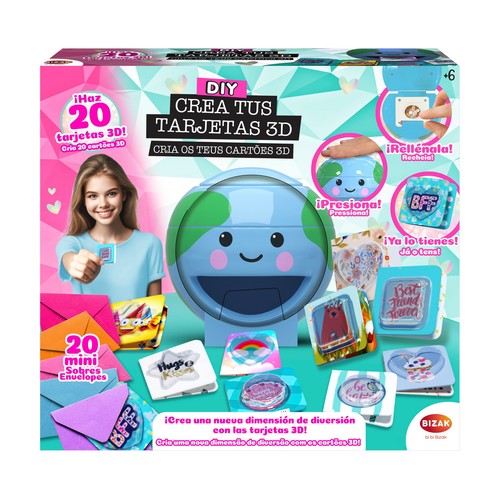 Juego creativo Crea Tus Tarjetas 3D +6 Años BIZAK