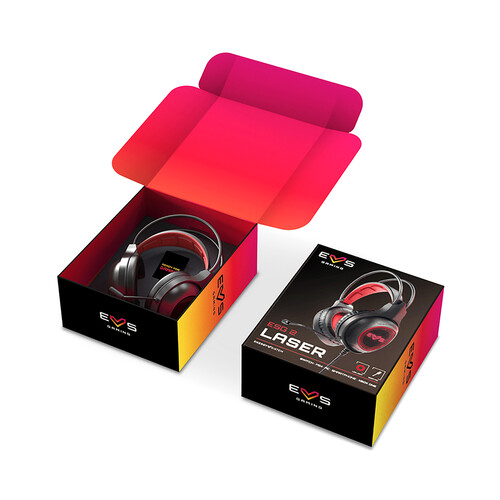 Auriculares gaming ENERGY SISTEM ESG 2 Laser, con micrófono, longitud 220cm, conector jack 3,5mm y USB.