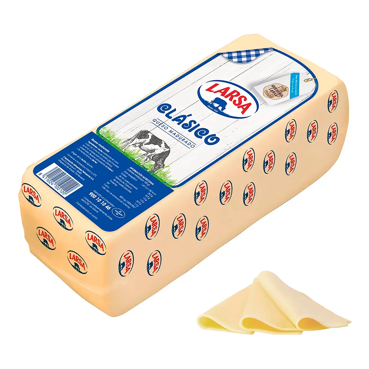 Queso en barra Edam. - Loncha fina 1 mm