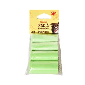 PRODUCTO ALCAMPO Bolsas para excrementos 4 rollos 80 uds.