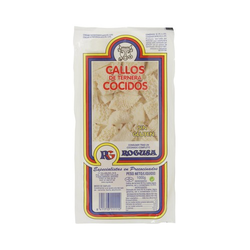 ROGUSA Callos de ternera cocidos, elaborados sin gluten ROGUSA 1000 g.