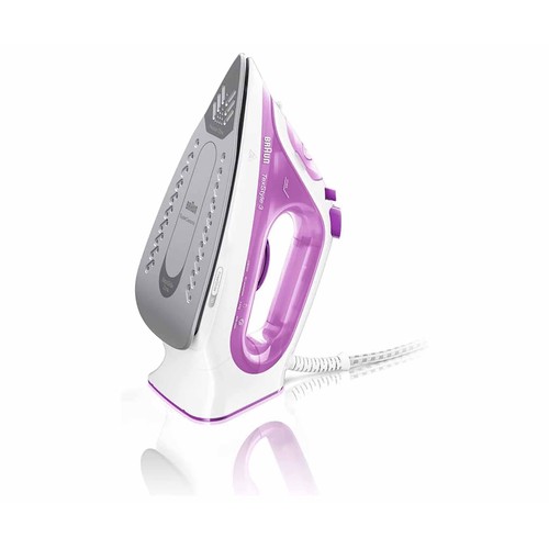 Plancha de vapor BRAUN SI3030PU, suela 3D Superceramic, potencia 2300W.