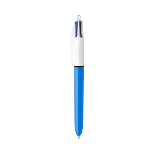 Bolígrafo retráctil roller, punta media, grosor 1mm, tinta líquida de varios colores BIC 4 colours.