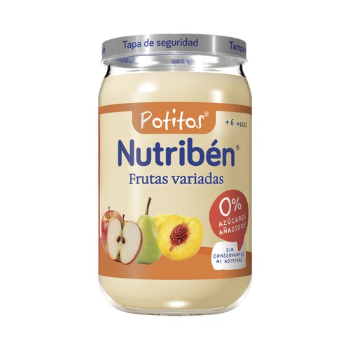 NUTRIBÉN Potitos® de frutas variadas, a partir de 6 meses 235 g.