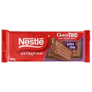 Chocotrio con extra chocolate Nestlé Extrafino 90 g