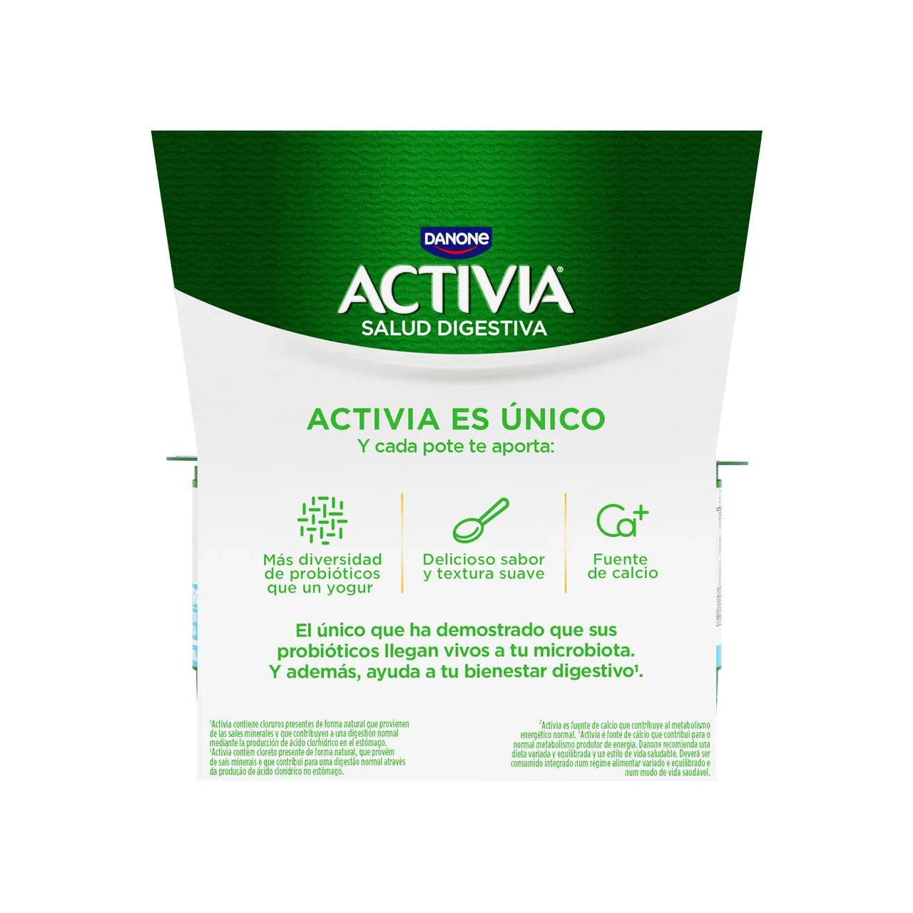 Bífidus desnatado (0% materia grasa) y con sabor natural edulcorado 0% de Danone 8 x 120 g.