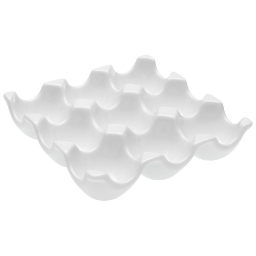 Huevera porcelana blanca. VERSA