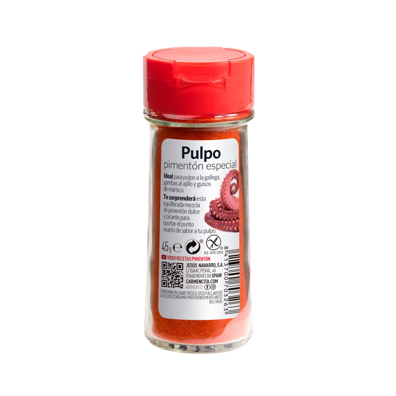 Pimentón especial para pulpo 45g.
