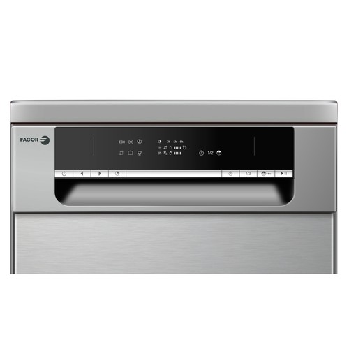 Lavavajillas FAGOR 4LVF-421X inox, capacidad: 10 servicios, clasificación energética: E, H: 84,5cm, A: 44,8cm, F: 60cm.