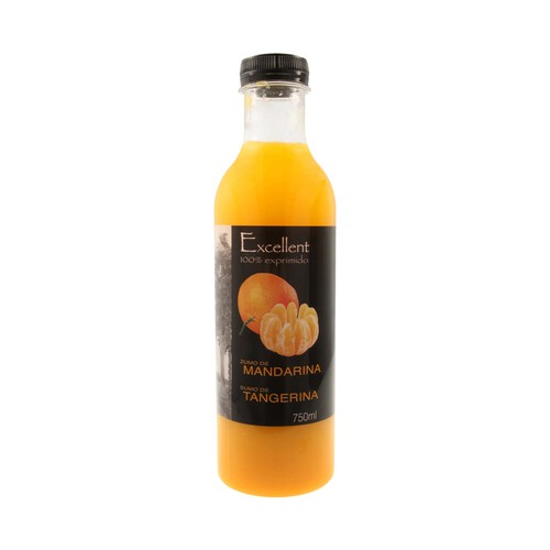 Zumo refrigerado exprimido exprimido de mandarina EXCELLENT botella de 75 cl.