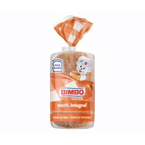 BIMBO Pan de molde 100 % integral 450 gr.