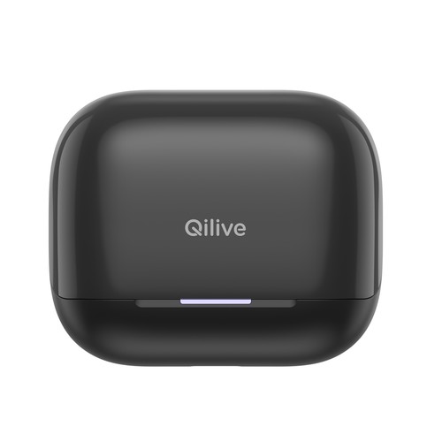 Auriculares Inalámbricos Bluetooth QILIVE Q.1761, color negro, estuche cargador, 43h de autonomía, cancelación de ruido