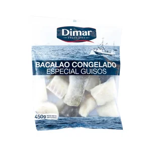 DIMAR Bacalao troceado y congelado, especial para guisos DIMAR 450 g.