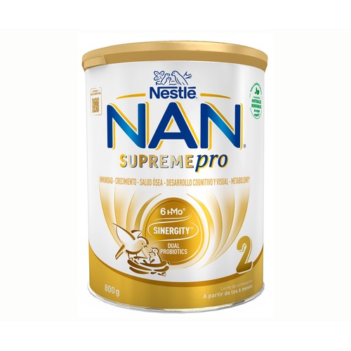 NAN Leche en polvo de continuación, a partir de 6 meses NAN Supreme pro 2 800 g.