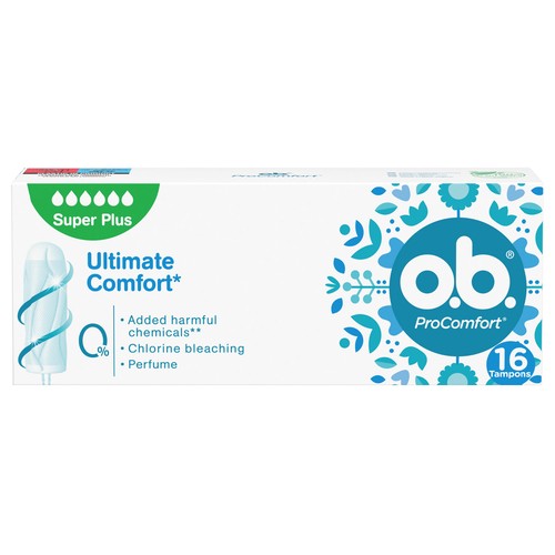 O.B. Pro comfort Tampones super plus 16 uds