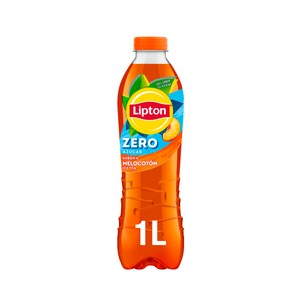 LIPTON Zero Bebida de té con sabor a melocotón y con extracto de stevia botella de 1 l.