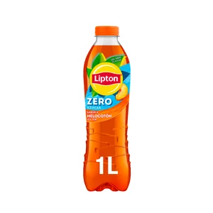 LIPTON Zero Bebida de té con sabor a melocotón y con extracto de stevia botella de 1 l.