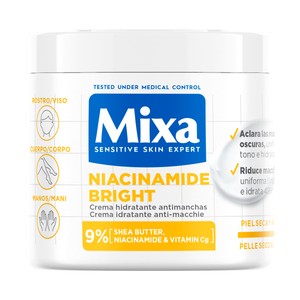 Imagen de MIXA Crema hidratante antimanchas, para pieles secas y apagadas 400 ml.