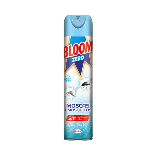 Insecticida aerosol moscas y mosquitos Zero BLOOM 400 ml.