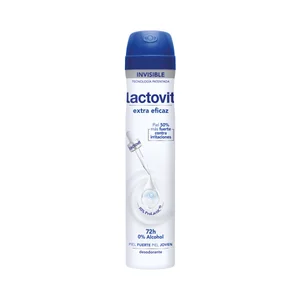 LACTOVIT Invisible Desodorante en spray para mujer sin acohol 200 ml.