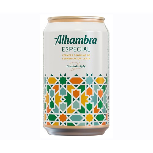 Cerveza ALHAMBRA LAGER SINGULAR lata de 33 cl.
