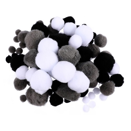 100 pompones para personalizar, colores surtidos clásicos, ALCAMPO.