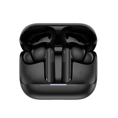 Auriculares Inalámbricos Bluetooth QILIVE Q.1761, color negro, estuche cargador, 43h de autonomía, cancelación de ruido