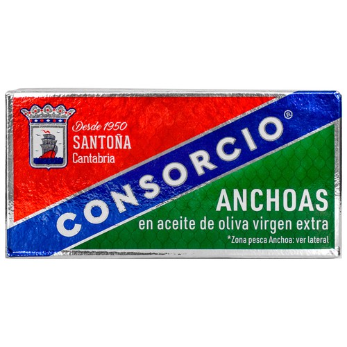 CONSORCIO Anchoas en aceite de oliva virgen extra CONSORCIO 29 g.
