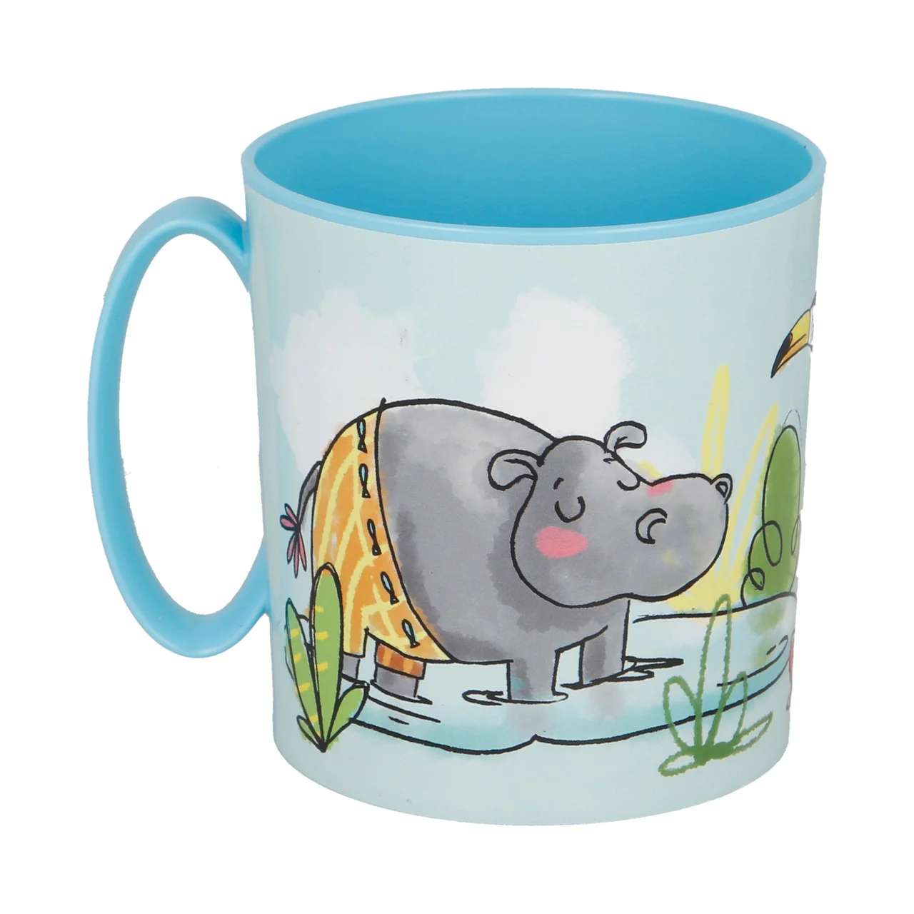Taza infantil diseño animales, 0,35 litros
