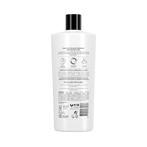 Acondicionador con aceite de argán para cabellos teñidos o con mechas TRESEMMÉ Keratina color 685 ml.