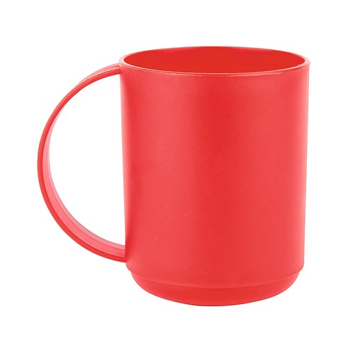 Taza de plástico de 0,8 litros de capacidad, colores surtidos, MENAJE.