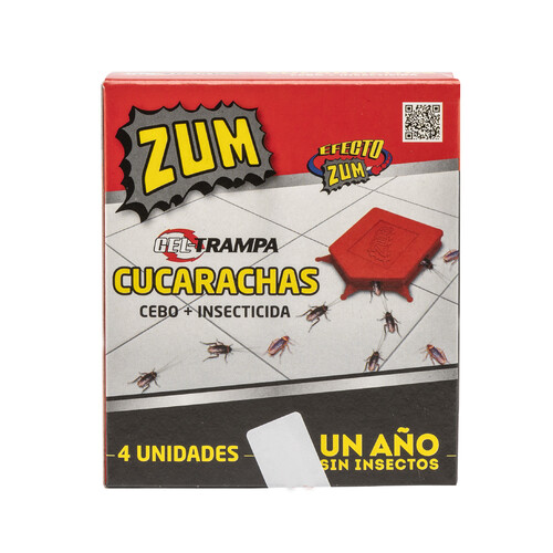 ZUM Gel trampas cucarachas (cebo + insecticida) ZUM 4 uds.